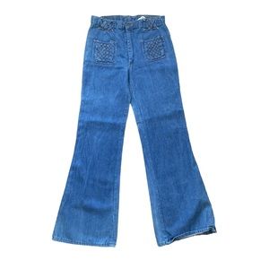 vintage 70s bell bottom jeans